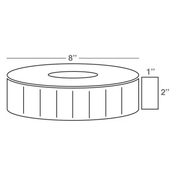 Thermal Transfer Labels Quad Packs, 2.0 X 1.0, 5560 Labels Per Roll, Wasp Technologies, Mfr#: 633808402815